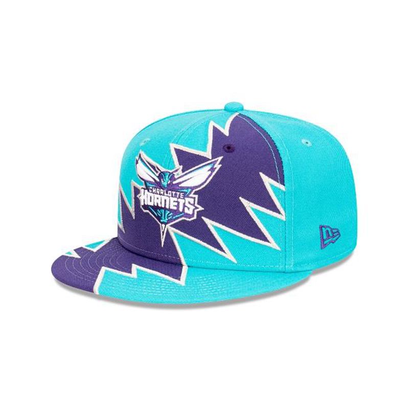 NBA Charlotte Hornets Flash 9Fifty Snapback (XSD4275) - Blue New Era Caps